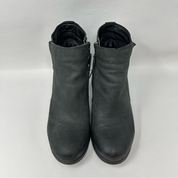 Levi's Black Leather Ankle Zip Up Block Heeled Boho Boots, Women’s Size 10. - Picture 5 of 12